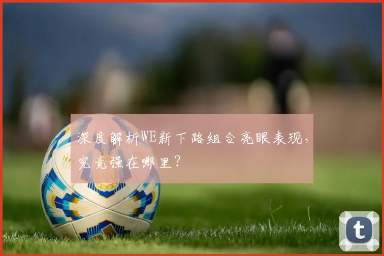 深度解析WE新下路组合亮眼表现,究竟强在哪里?